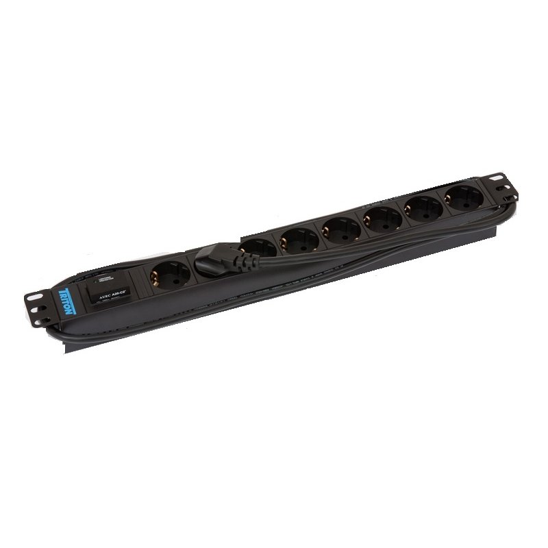 Triton RAB-PD-X08-A1 surge protector Black 8 AC outlet(s) 230 V 2 m
