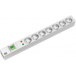 Bachmann 7x Schuko, 2m power extension 7 AC outlet(s) Grey