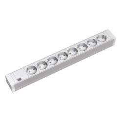 Bachmann 333.601 power extension 2 m 8 AC outlet(s) Indoor Grey