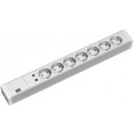 Bachmann 7x Schuko, 2m power extension 7 AC outlet(s) Grey