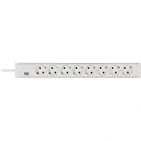 Bach 19" 1,5HE 8xSchuko ws Strom 2,0m