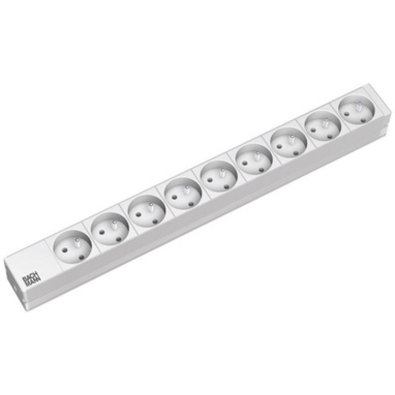Bachmann 9x UTE, 2m power extension 9 AC outlet(s) Grey