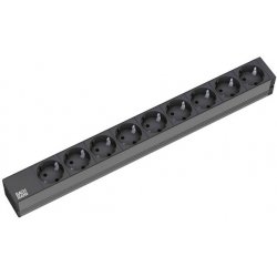Bachmann 9x Schuko, 2m power extension 9 AC outlet(s) Black