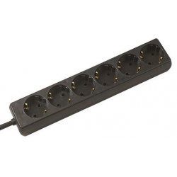 Secomp SELLY power strip power extension 1.5 m 6 AC outlet(s) Indoor Black
