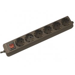 Bachmann Selly Black 6 AC outlet(s) 1.5 m
