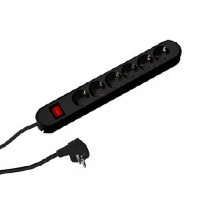 Bachmann 381.152K power extension 5 m 6 AC outlet(s) Indoor Black