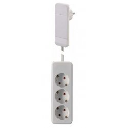 Bach Smart Plug Schuko 3fach          wh | 1,6m Leitung u. 3-fach Tischsteckdose