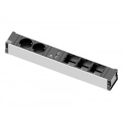 Bachmann 912.0168 multiprise 2 sortie(s) CA Intérieure Noir, Gris