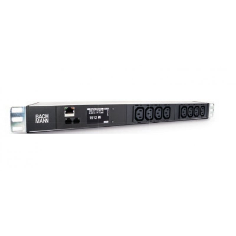 Bach 19" PDU im HE 8-fach IEC320 C13 2m | Monitored TCP/IP