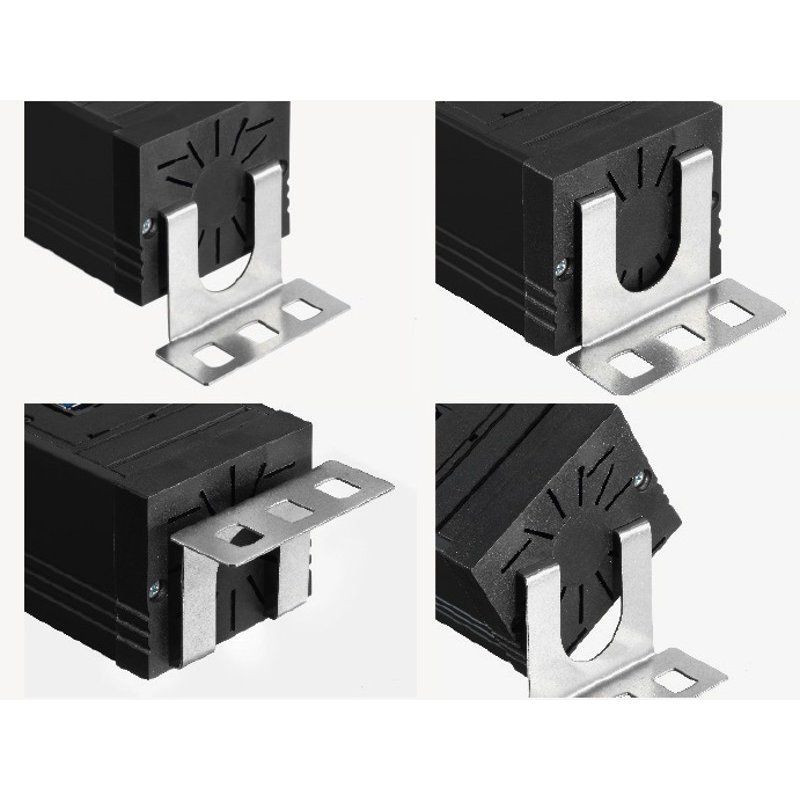 Bachmann 420.0017 multiprise 2 m 4 sortie(s) CA Intérieure Noir