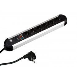 Bachmann 331.014 power extension 1.75 m 6 AC outlet(s) Indoor Aluminium, Black