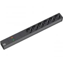 Bach Steckdosenleiste 19" 1HE  333.536 | 6xSchutzkontaktsteckdosen