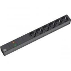 Bachmann 333.536 unité de distribution d'énergie 6 sortie(s) CA 1U Noir