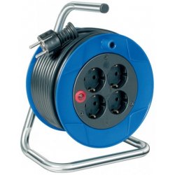 Brennenstuhl 1079180004 multiprise 15 m 4 sortie(s) CA Extérieure Noir, Bleu