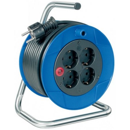 Brennenstuhl 1079180004 power extension 15 m 4 AC outlet(s) Outdoor Black, Blue