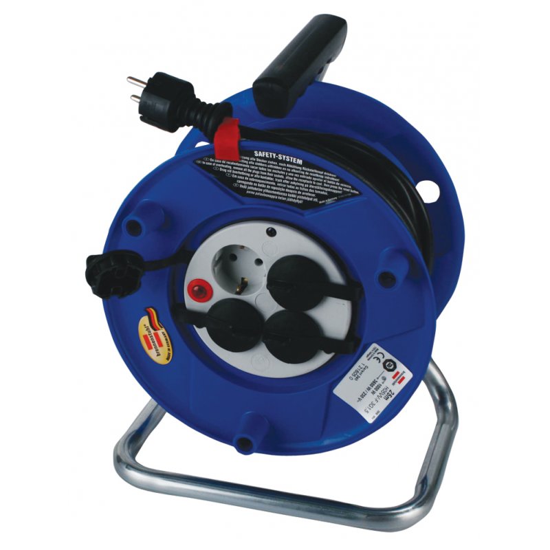 Bren Garant Kabeltrommel  4xSteck 25m bu