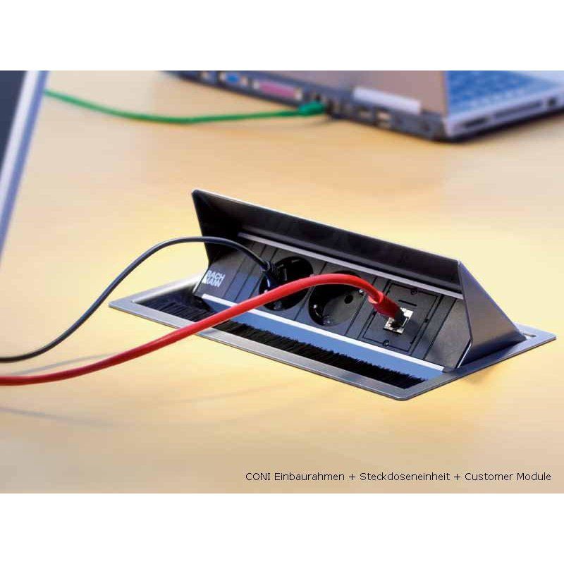 Bach CONI Einbaurahmen schwarz kurz