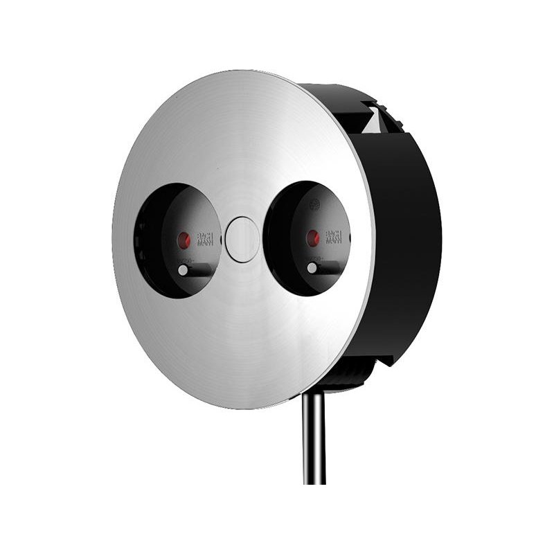 Bachmann TWIST 2S power extension 2 m 2 AC outlet(s) Chrome