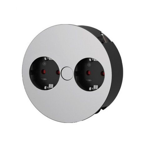 Bachmann TWIST power extension 2 m 2 AC outlet(s) Indoor Chrome