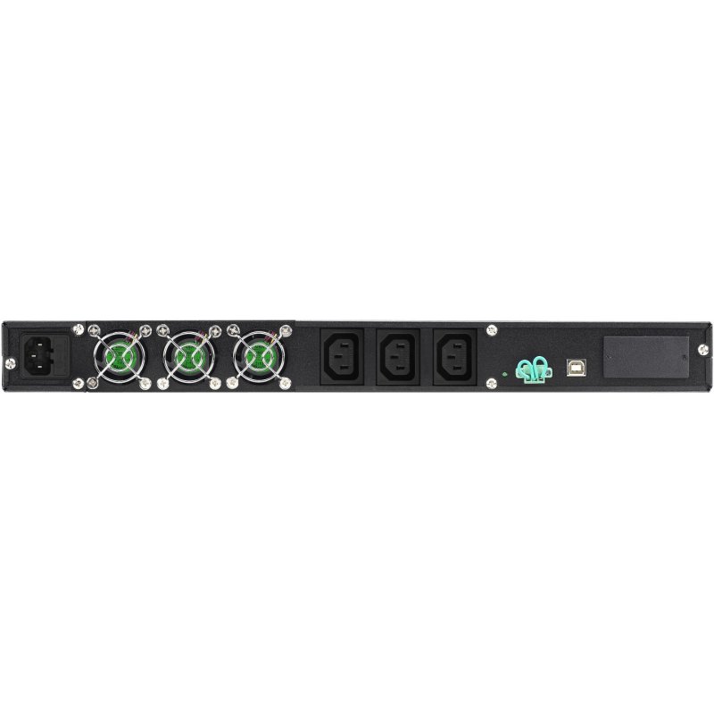 PowerWalker VFI 1000R/1U alimentation d'énergie non interruptible Double-conversion (en ligne) 1 kVA 800 W 3 sortie(s) 