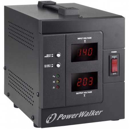 PowerWalker AVR 2000/SIV voltage regulator 2 AC outlet(s) 230 V Black