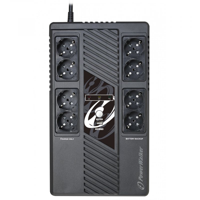 PowerWalker VI 1000 MS uninterruptible power supply (UPS) Line-Interactive 1 kVA 600 W 8 AC outlet(s)