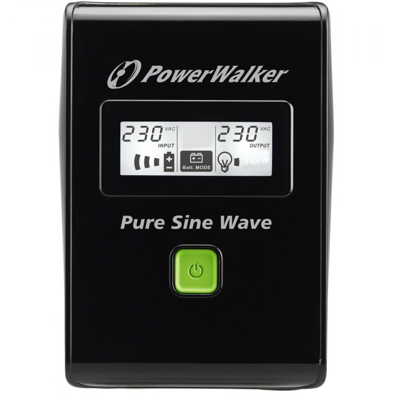 PowerWalker VI 600 SW alimentation d'énergie non interruptible Interactivité de ligne 0,6 kVA 360 W 2 sortie(s) CA