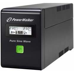 PowerWalker VI 800 SW alimentation d'énergie non interruptible Interactivité de ligne 0,8 kVA 480 W 2 sortie(s) CA