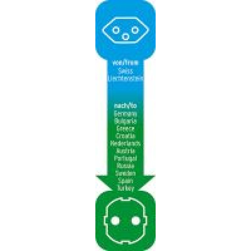 Brenn Adapter     CH Buchse - D Stecker