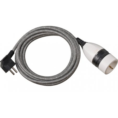 Brennenstuhl 1161830 power extension 3 m 1 AC outlet(s) Indoor Black, White