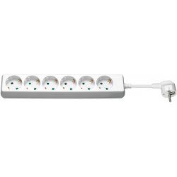 Goobay 6-Way Power Strip, 3 m, White