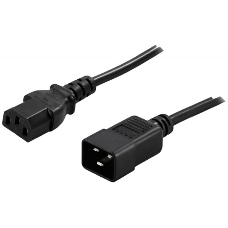 PowerWalker 91010041 power cable Black 1.8 m C13 coupler C20 coupler