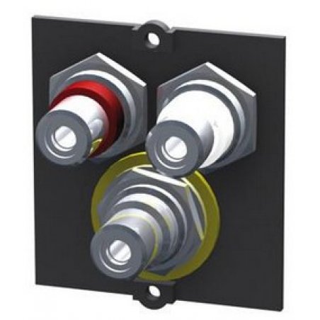 Bachmann 917.026 socket-outlet 3 x RCA Black