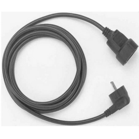 Bachmann 5m Schuko H05VV­F 3G 1.50mm² Black