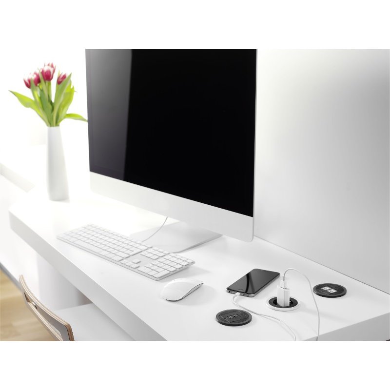 Bach Schuko Steckdose PIX bk wh st | 926.001