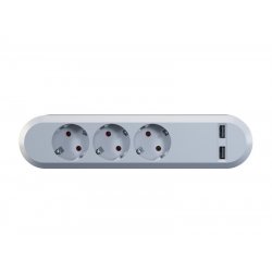 Bachmann 381.801 power extension 3 AC outlet(s) Indoor White