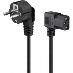 Goobay 93119 câble électrique Noir 5 m Prise d'alimentation type F IEC C13