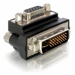 DeLOCK VGA Adapter DVI-I 15-pin FM VGA Noir