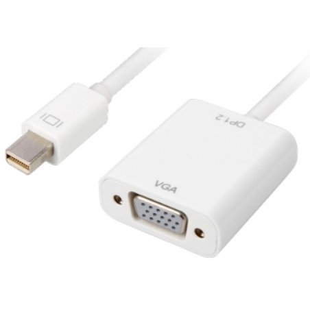 Sharkoon 0.15m, Mini DisplayPort/VGA VGA (D-Sub) White