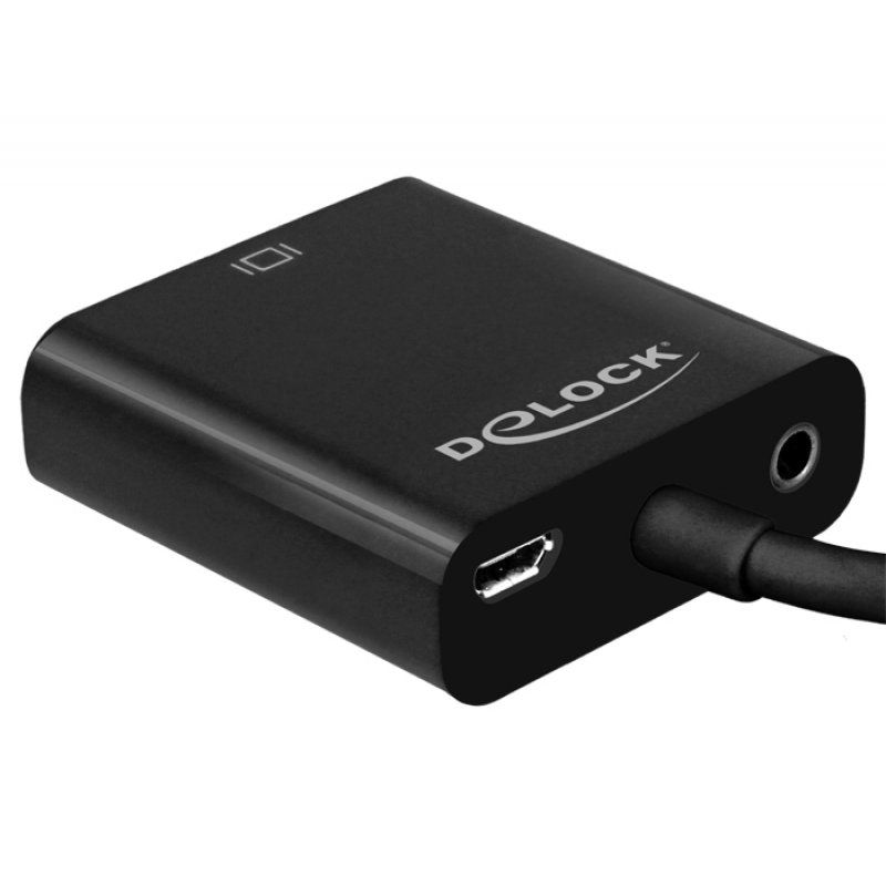 DeLOCK 65558 adaptateur graphique USB 1920 x 1080 pixels Noir