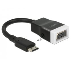 DeLOCK 65588 video cable adapter HDMI Type C (Mini) VGA (D-Sub) + 3.5mm Black