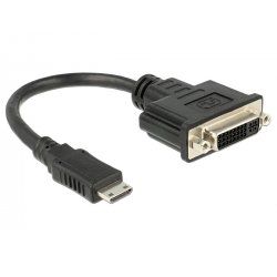 DeLOCK 65564 video cable adapter 0.2 m HDMI Type C (Mini) DVI-D Black