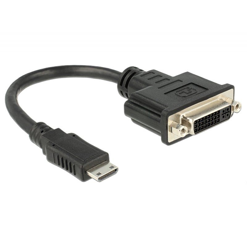 DeLOCK Adap Mini HDMI - DVI 24+1 St-Bu | 20cm