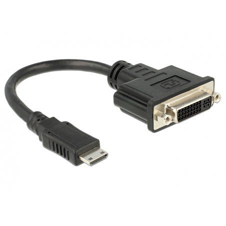DeLOCK 65564 video cable adapter 0.2 m HDMI Type C (Mini) DVI-D Black