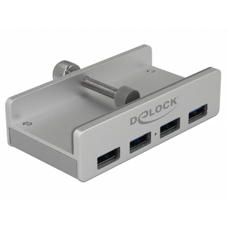 DeLOCK 64046 interface hub USB 3.2 Gen 1 (3.1 Gen 1) Type-A 5000 Mbit/s Silver