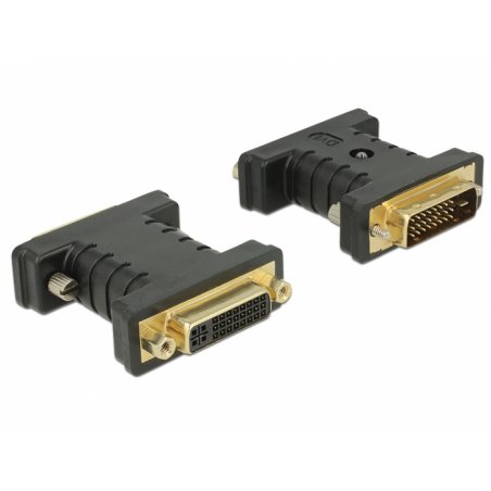 DeLOCK 63313 cable gender changer 1 x DVI 24+1 1 x DVI 24+5 Black