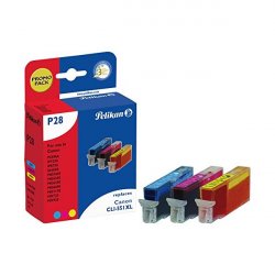 Pelikan P28 CMY ink cartridge 3 pc(s) Cyan, Magenta, Yellow