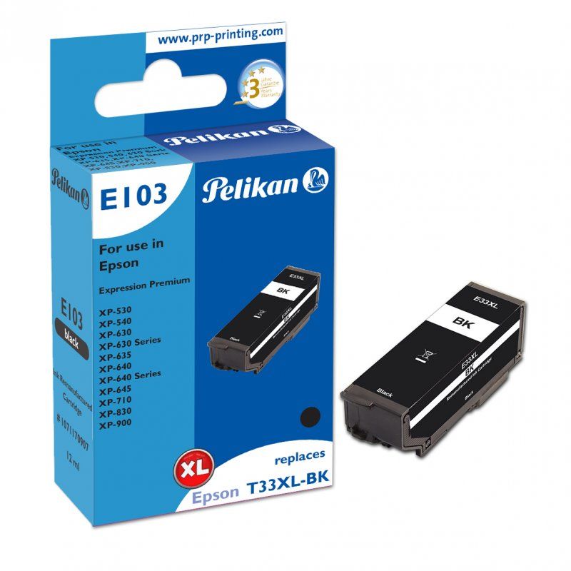 Pelikan E103 ink cartridge 1 pc(s) Compatible High (XL) Yield Black