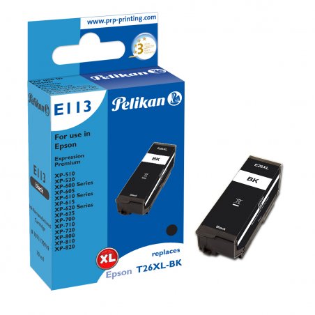 Pelikan E113 cartouche d'encre 1 pièce(s) Compatible Rendement élevé (XL) Noir