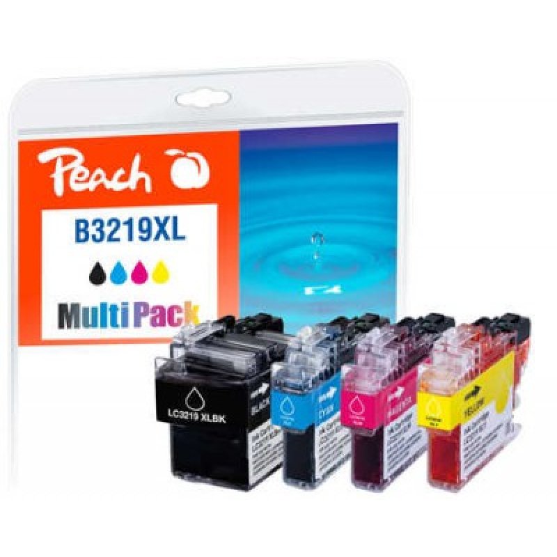 Peach PI500-245 cartouche d'encre 4 pièce(s) Noir, Cyan, Magenta, Jaune